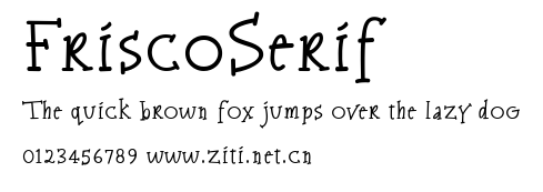 FriscoSerif.ttf字體轉換器圖片