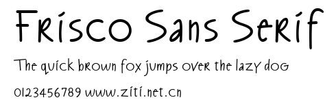 Frisco Sans Serif.ttf字體轉換器圖片