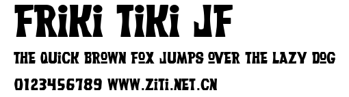 Friki Tiki JF.ttf字體轉換器圖片