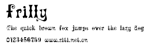 Frilly.ttf字體轉換器圖片