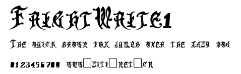 FrightWrite1.ttf字體轉換器圖片