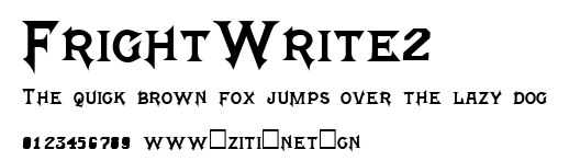 FrightWrite2.ttf字體轉換器圖片