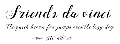 Friends da vinci.ttf字體轉換器圖片