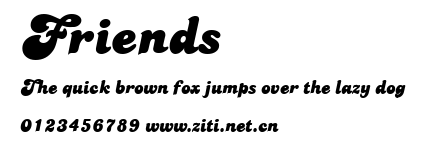 Friends.ttf字體轉換器圖片