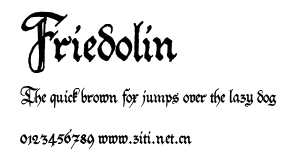 Friedolin.ttf字體轉換器圖片