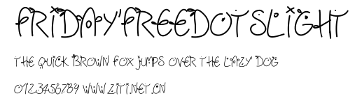 Fridayfreedotslight.ttf字體轉換器圖片