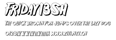 Friday13SH.otf字體轉換器圖片