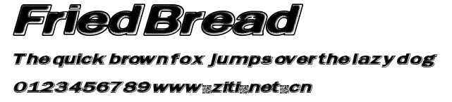 FriedBread.ttf字體轉換器圖片
