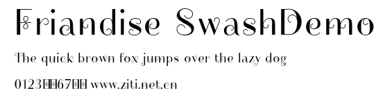 Friandise SwashDemo.otf字體轉換器圖片