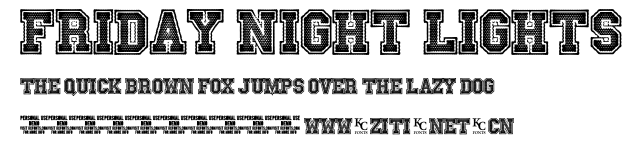 Friday Night Lights.ttf字體轉換器圖片