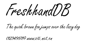 FreshhandDB.ttf字體轉換器圖片