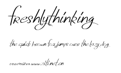 FreshlyThinking.ttf字體轉換器圖片