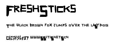 FreshSticks.ttf字體轉換器圖片