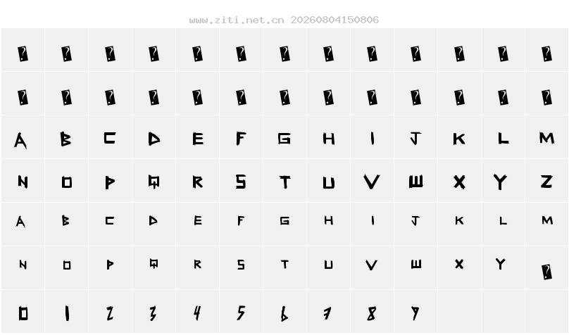 字符映射圖