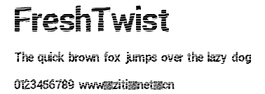 FreshTwist.ttf字體轉換器圖片