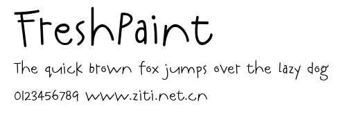 FreshPaint.ttf字體轉換器圖片
