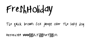 FreshHoliday.ttf字體轉換器圖片