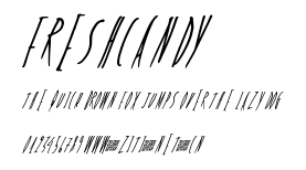 FreshCandy.ttf字體轉換器圖片