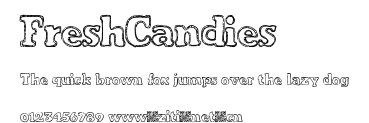 FreshCandies.ttf字體轉換器圖片