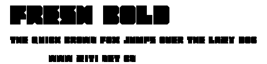Fresh Bold.ttf字體轉換器圖片