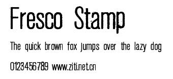 Fresco Stamp.ttf字體轉換器圖片