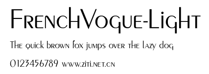FrenchVogue-Light.ttf字體轉換器圖片