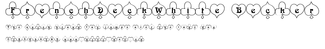 FrenchDeckWhite Becker.ttf字體轉換器圖片