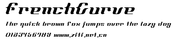FrenchCurve.ttf字體轉換器圖片