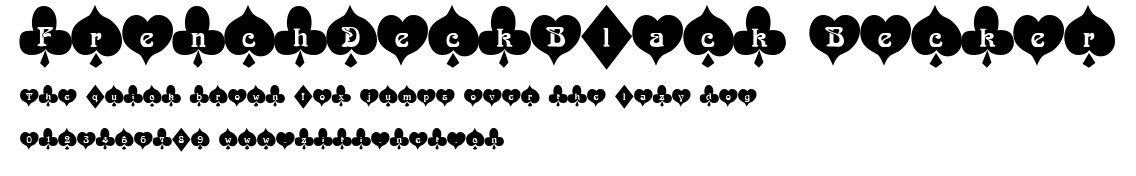 FrenchDeckBlack Becker.ttf字體轉換器圖片