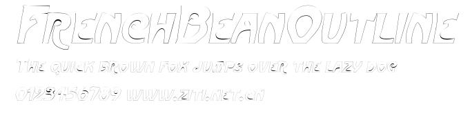 FrenchBeanOutline.ttf字體轉換器圖片