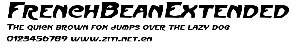 FrenchBeanExtended.ttf字體轉換器圖片