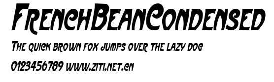 FrenchBeanCondensed.ttf字體轉換器圖片