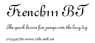 French111 BT.ttf字體轉換器圖片