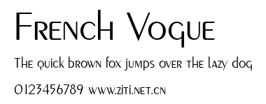 French Vogue.ttf字體轉換器圖片