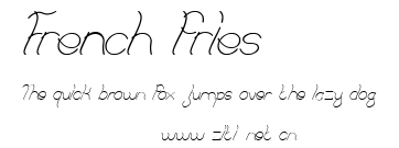 French fries.ttf字體轉換器圖片