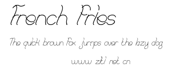 French fries.ttf字體轉換器圖片