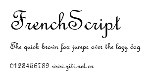 FrenchScript .ttf字體轉換器圖片
