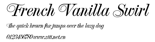 French Vanilla Swirl.ttf字體轉換器圖片