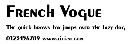 French Vogue.ttf字體轉換器圖片