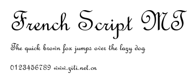 French Script MT.ttf字體轉換器圖片