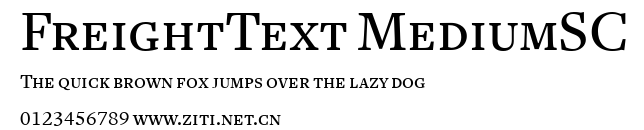 FreightText MediumSC.ttf字體轉換器圖片