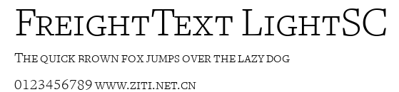 FreightText LightSC.ttf字體轉換器圖片