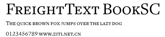 FreightText BookSC.ttf字體轉換器圖片
