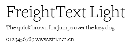 FreightText Light.ttf字體轉換器圖片