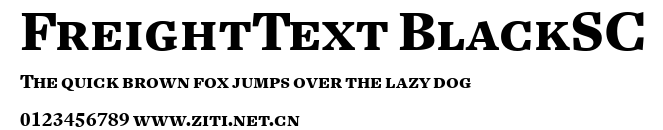 FreightText BlackSC.ttf字體轉換器圖片