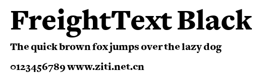 FreightText Black.ttf字體轉換器圖片