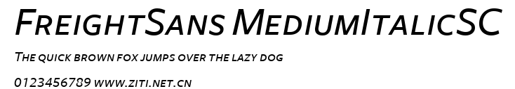 FreightSans MediumItalicSC.ttf字體轉換器圖片