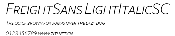 FreightSans LightItalicSC.ttf字體轉換器圖片
