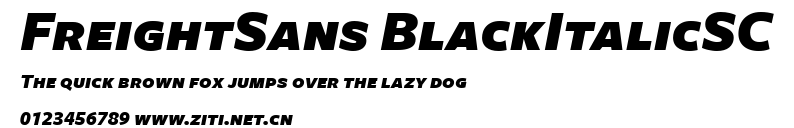 FreightSans BlackItalicSC.ttf字體轉換器圖片