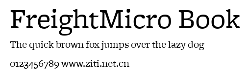 FreightMicro Book.ttf字體轉換器圖片